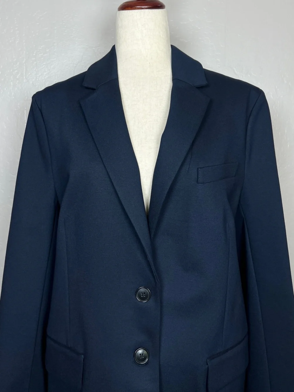 BANANA REPUBLIC Women’s Size S‎ Navy Blue Relaxed Fit Everywhere Ponte Blazer